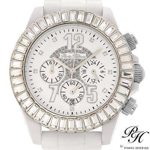 PARIS HILTON 138.4325.99 Brand New Chronograph Date Watch With Genuine Crystals