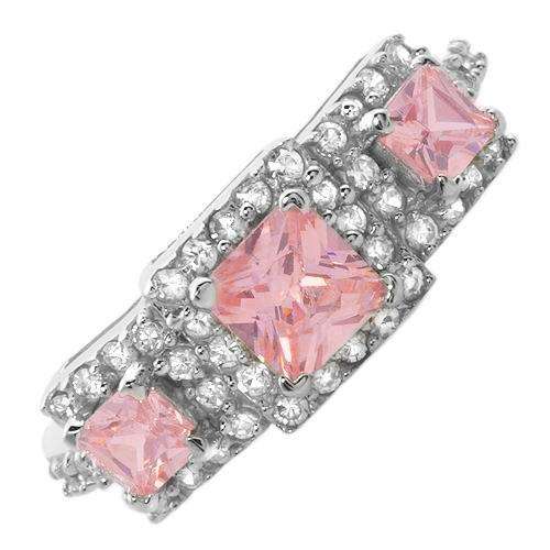 Superb Brand New Ring With 3.11ctw Cubic zirconia in 925 Sterling silver- Size 6