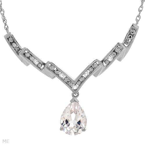 Superb Brand New Necklace With 3.00ctw Cubic zirconia Made of 925 Sterling silver Length 18.25in