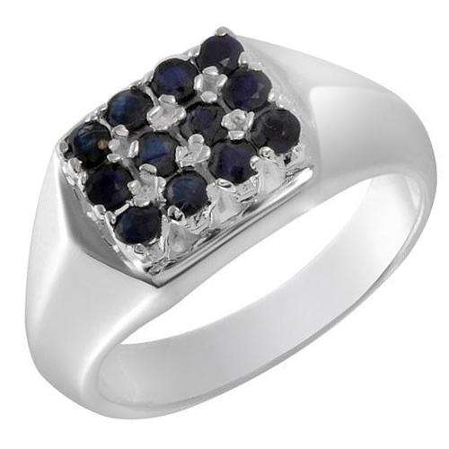 Dazzling Brand New Ring With 1.00ctw Genuine Sapphires Beautifully Designed in 925 Sterling silver.