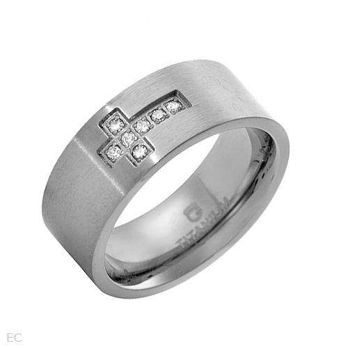 *R2000* Attractive Brand New Gentlemens Cross Ring With Genuine Clean Diamonds Size 11.