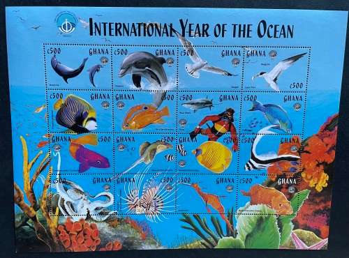 Solomon islands year of the ocean sheetlet **