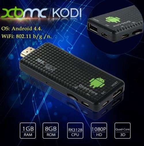 MK809IV Android 4.4 TV Stick HDMI Dongle Quad-Core Full HD 1080P