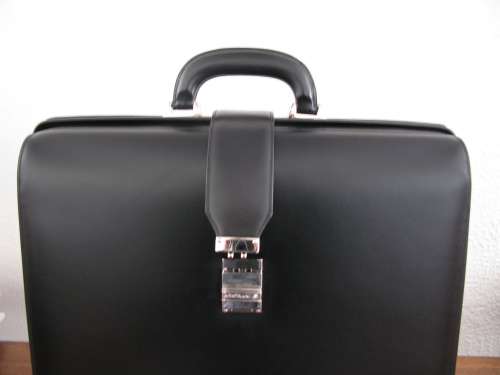 Mont Blanc Single Gusset Framed Briefcase