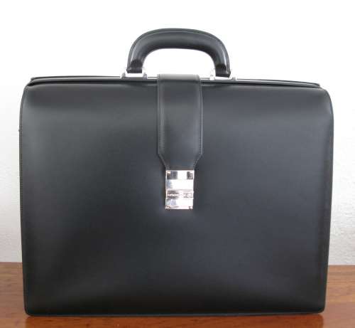 Mont Blanc Single Gusset Framed Briefcase