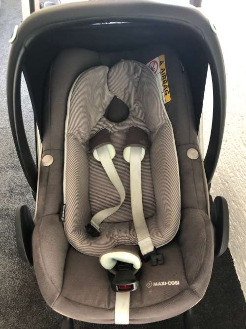 Grey Bugaboo Chameleon 3 With Bassinet, Pram and Maxi Cosi Pebble Plus Car Seat