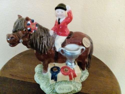 Beswick - " The Champion " Pony with little rider - Too cute  !            SUPER SALE !!!