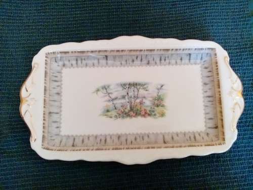 Royal Albert - Silver Birch - Sandwich Plate - Too Beautiful !