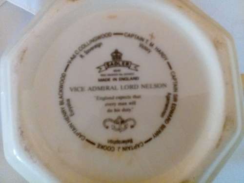 Sandler - Teapot - Lord Nelson - 15 x 18 cm wide -  Amazing Detail - Super !      SALE  !!!