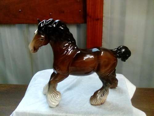 Beswick   -  Horse -  Cantoring Shire -  25cm x 20cm  -   Ex Con - Superb !!       LARGE