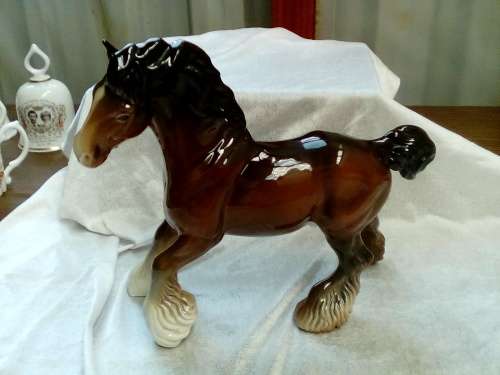 Beswick   -  Horse -  Cantoring Shire -  25cm x 20cm  -   Ex Con - Superb !!       LARGE