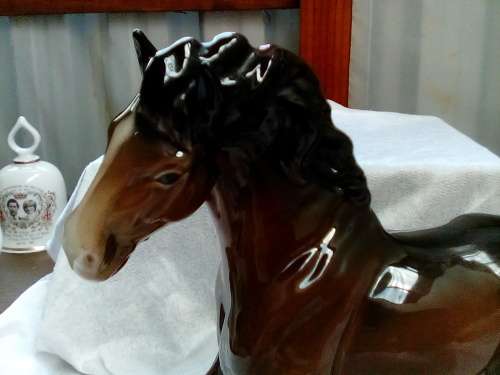 Beswick   -  Horse -  Cantoring Shire -  25cm x 20cm  -   Ex Con - Superb !!       LARGE