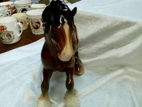 Beswick   -  Horse -  Cantoring Shire -  25cm x 20cm  -   Ex Con - Superb !!       LARGE