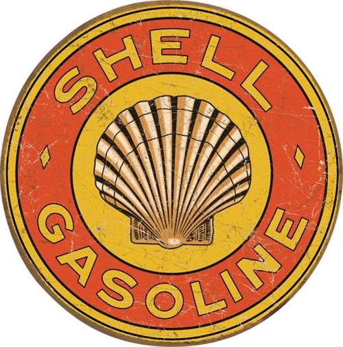 Tin Sign - Shell Gasoline
