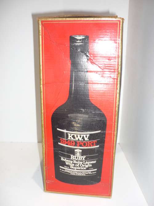 VINTAGE KWV-1949 RUBY PORT-ORIGINAL PACKAGING AND SEALED