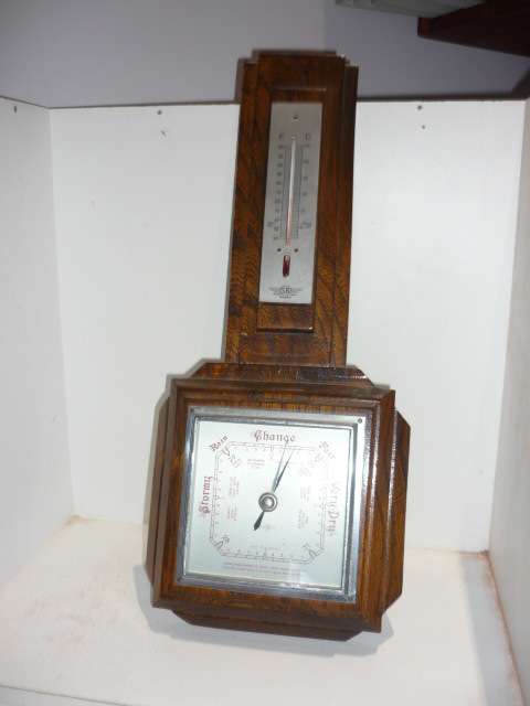 ANTIQUE BAROMETER-SB SHORTLAND SMITHS-BEAUTIFUL ART DECO STYLE
