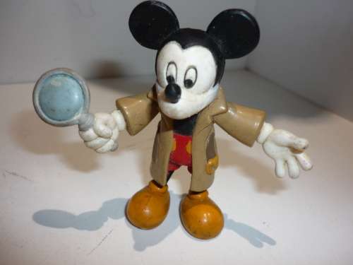 VINTAGE BENDY RUBBER TOY-MICKEY MOUSE-7CM TALL