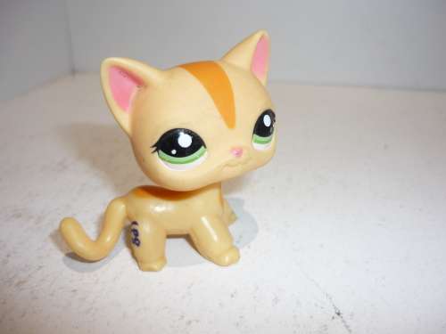 LITTLEST PET SHOP #1905-SHORT HAIR YELLOW CAT