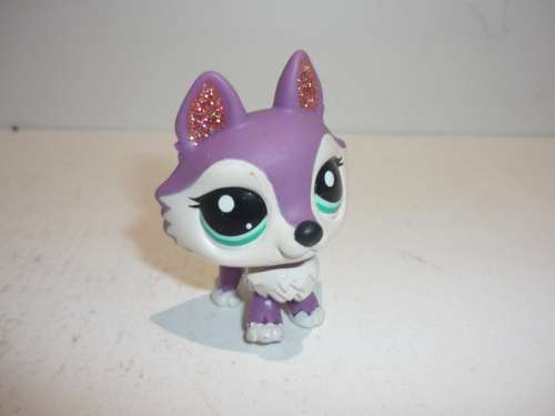 THE LITELEST PET SHOP #2297-SPARKLE HUSKY-VERY RARE