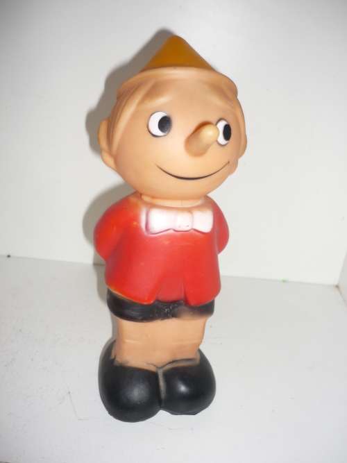 VINTAGE PINNOCHIO-HARD RUBBER-26CM TALL