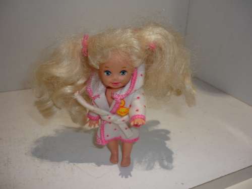 MINI DOLL-MATTEL-1994-ORIGINAL BARBIE OUTFIT-11CM TALL