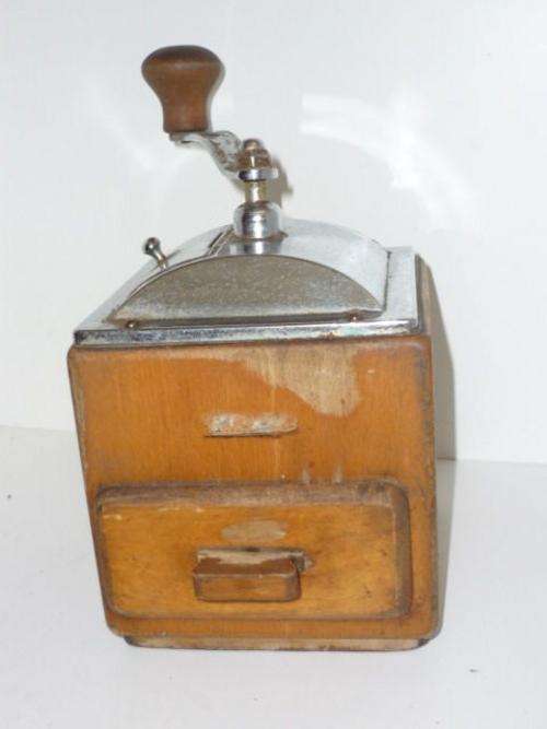 VINTAGE COFFEE GRINDER-UNKNOWN ORIGIN-POSSIBLY DUTCH OR GERMAN