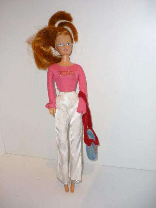 PRETTY DOLL-WITH HANDBAG CONTAINING CELLPHONE&CAMERA-30CM TALL