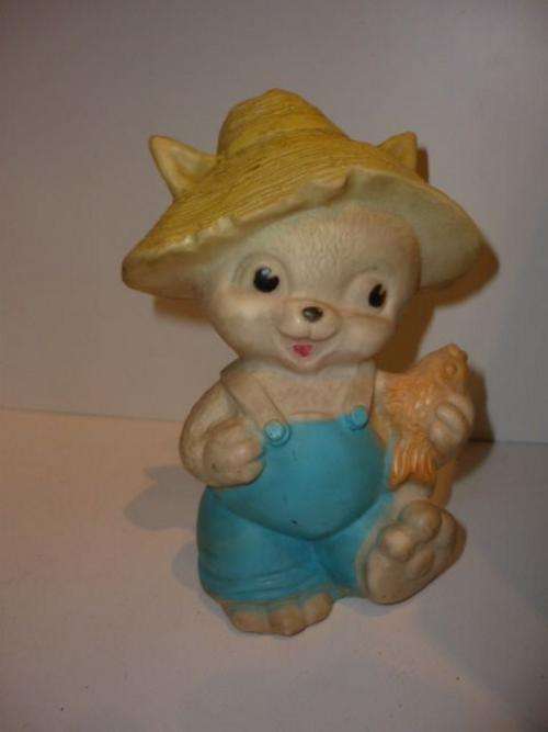 VINTAGE SUEAKY RUBBER TOY-ROSEBUD-MADE IN ENGLAND-15CM TALL