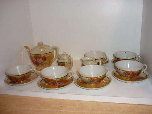 CHILDS PORCELAIN TEA SET-17PIECE-MADE IN JAPAN