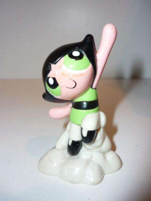 POWDERPUFF GIRL-HARD PLASTIC-7CM TALL
