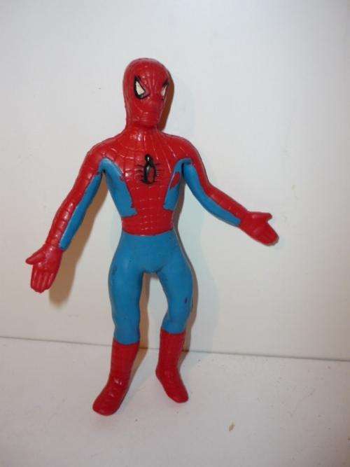 SPIDERMAN-RUBBERISED-13CM TALL