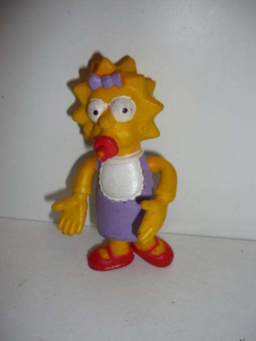 MAGGIE SIMPSON FIGURINE-SIMPSON SERIES-RUBBERISED-11CM TALL
