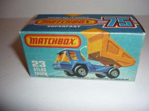 VINTAGE MATCHBOX 23-ATLAS TRUCK-SUPERFAST-1978-BOXED