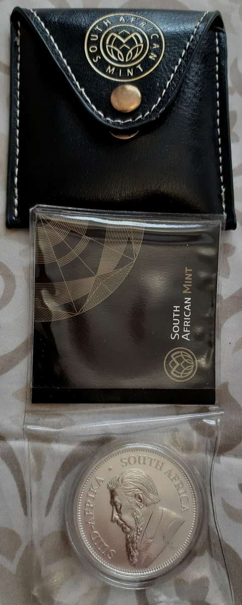 2017 SILVER 1 Oz KRUGERRAND CERTIFIED IN CAPSULE AND POUCH