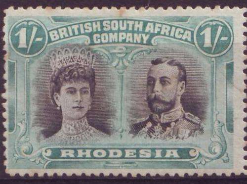 1 Shilling Double Head British South Africa Company SG151 MINT