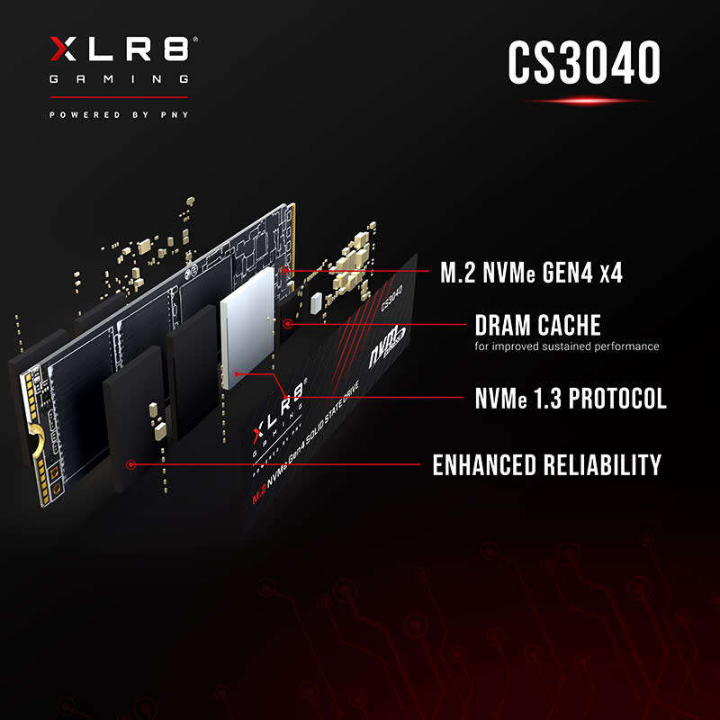 PNY SSD,M.2,2280,NVMe,CS3040, 1TB