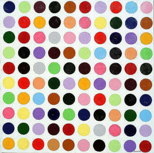 Acrylic painting Ted Wasi acrylic-131 size 100-100 cm One Way to MARS