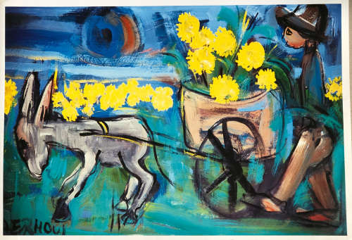 Print offset Techniques Frans Claerhout offset_1 image size 32 - 47 cm paper