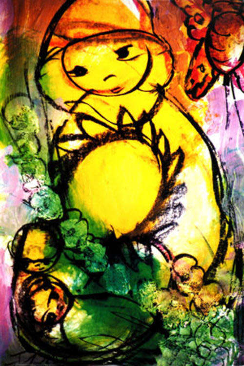 Print offset Techniques Frans Claerhout offset_7 image size 32 - 47 cm paper