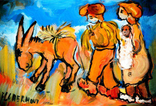 Frans Claerhout Offset techniques print  claerhout.offset_3, 33-48 cm paper