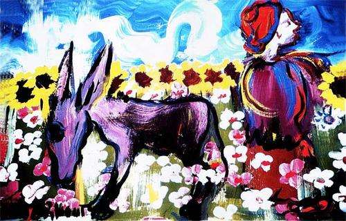 Frans Claerhout (SA 1919-2006) Pro-Digital  print CLA-041 canvas size 36-50.5 cm