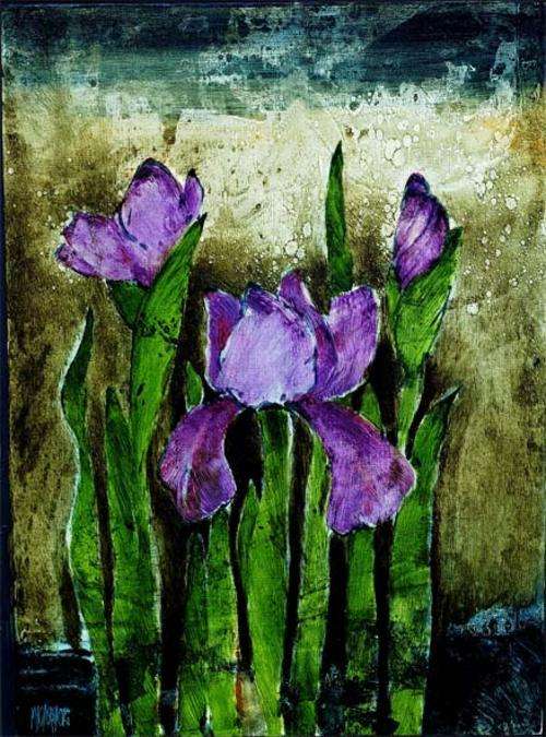 Original oil painting Michael HEYNS _oil-102 size painting 49-67cm framed