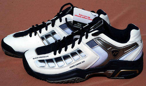 Yonex Tennis Shoe Power Cushions SHT-305EX Silver/Navy 30 cm . Size UK 11.5 or US 12