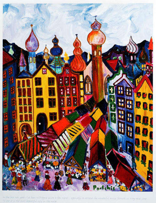 Portchie print S-10 image size 28-37 cm on the paper