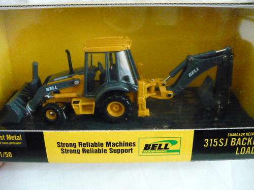 Bell 315SJ Backhoe Loader , ERTL , 1/50 Scale , Mint in Box