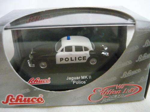 Jaguar MKII "Police" , Schuco , 1/87 Scale , Mint in Box