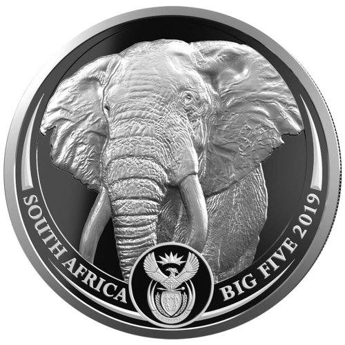 *MINT-MARKED KRUGERRAND** Two coin silver Proof Krugerrand and Big 5 Elephant Set