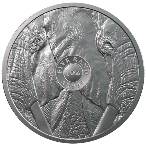 *MINT-MARKED KRUGERRAND** Two coin silver Proof Krugerrand and Big 5 Elephant Set