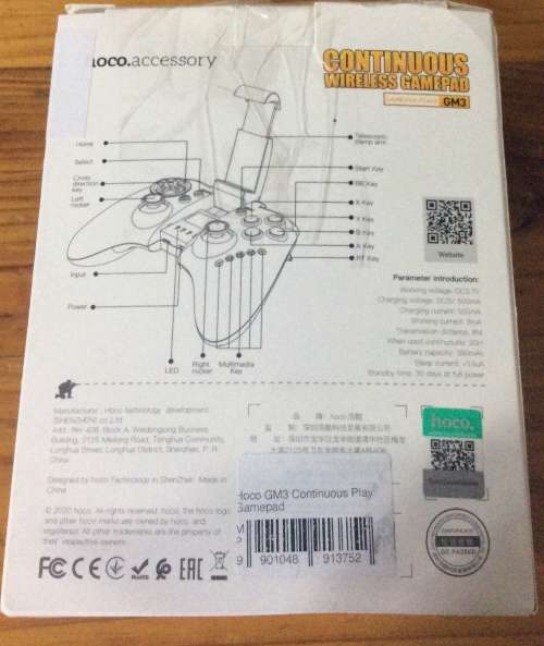 ***CRAZY WEDNESSDAY***DEMO ITEM***HOCO GM3 CONTINUOUS PLAY GAMEPAD***IN BOX***USED**