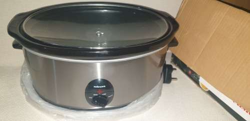 ***MAD DEALS***MELLERWARE - STAINLESS STEEL SLOW COOKER 6,5LT 320W**NEW IN BOX**SOLD AS USED***